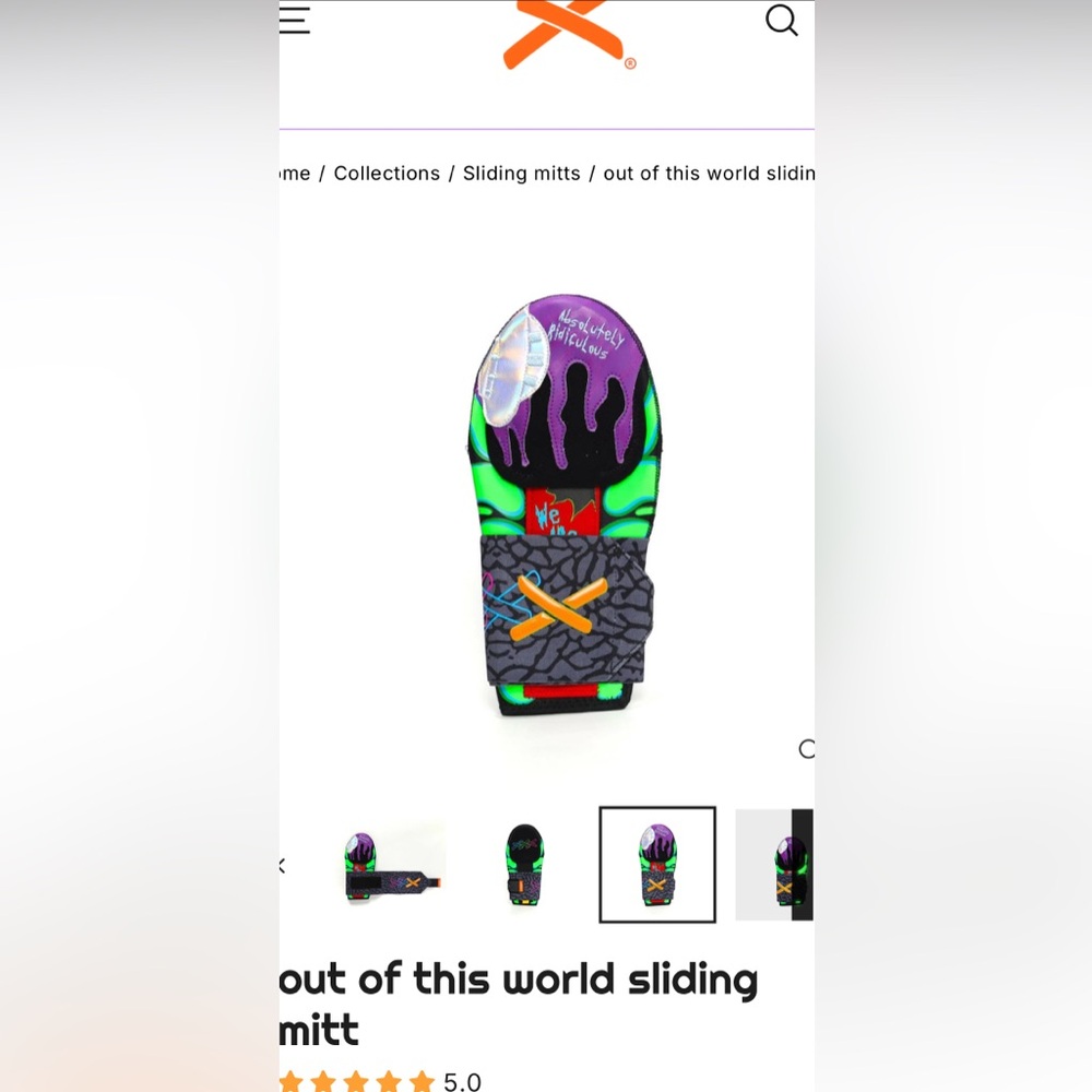 Aria Absolutely Ridiculous “Out of this world” Sliding Mitt! NIB! SOLD OUT!!!